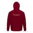 Compassion - "The Space We Share" Hoodie Burgundy 2