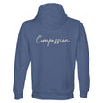 Compassion - "The Space We Share" Hoodie Blue 2