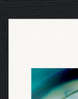 Around and Around Framed print 13x18 cm / 5x7″ Black frame corner detail
