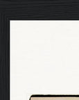 Hat On Framed print 13x18 cm / 5x7″ Black frame corner detail