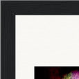 Chromatic Kiss Framed print 13x18 cm / 5x7″ Black frame corner detail