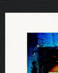 Web of Colours Framed print 13x18 cm / 5x7″ Black frame corner detail