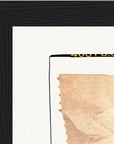 Kiss My Ass Framed print 13x18 cm / 5x7″ Black frame corner detail