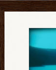 Northern Soul Framed print 13x18 cm / 5x7″ Dark wood frame corner detail