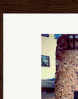 Wash It Framed print 13x18 cm / 5x7″ Dark wood frame corner detail