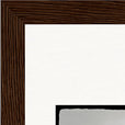 Circle of Life Framed print 13x18 cm / 5x7″ Dark wood frame corner detail