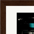Vibe of Life Framed print 13x18 cm / 5x7″ Dark wood frame corner detail