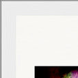Chromatic Kiss Framed print 13x18 cm / 5x7″ White frame corner detail