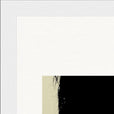 Shadow of Self Framed print 13x18 cm / 5x7″ White frame corner detail