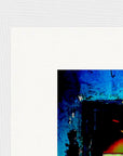 Web of Colours Framed print 13x18 cm / 5x7″ White frame corner detail