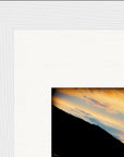 Cosmic Reflections Framed print 13x18 cm / 5x7″ White frame corner detail