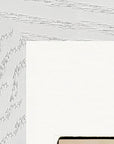 Hat On Framed print 13x18 cm / 5x7″ White frame corner detail