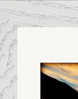 Cosmic Reflections Framed print 13x18 cm / 5x7″ White frame corner detail