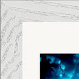 Bubbles and Sky Sticks Framed print 13x18 cm / 5x7″ White frame corner detail