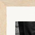 This is Where He Stood Framed print 13x18 cm / 5x7″ Wood frame corner detail