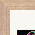 Dancing in Colours Framed print 13x18 cm / 5x7″ Wood frame corner detail