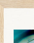 Around and Around Framed print 13x18 cm / 5x7″ Wood frame corner detail