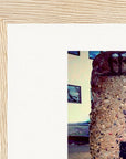 Wash It Framed print 13x18 cm / 5x7″ Wood frame corner detail