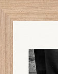 This is Where He Stood Framed print 13x18 cm / 5x7″ Wood frame corner detail