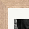 This is Where He Stood Framed print 13x18 cm / 5x7″ Wood frame corner detail