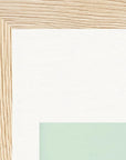 Lacey Leg Framed print 13x18 cm / 5x7″ Wood frame corner detail