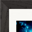 Bubbles and Sky Sticks Framed print 15x20 cm / 6x8″ Black frame corner detail