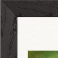 Emerald Storms Framed print 15x20 cm / 6x8″ Black frame corner detail