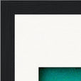 Underwater Flight Framed print 15x20 cm / 6x8″ Black frame corner detail