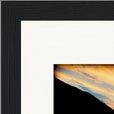 Cosmic Reflections Framed print 15x20 cm / 6x8″ Black frame corner detail