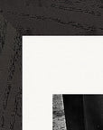 This is Where He Stood Framed print 15x20 cm / 6x8″ Black frame corner detail