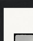 Circle of Life Framed print 15x20 cm / 6x8″ Black frame corner detail