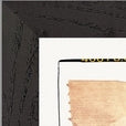 Kiss My Ass Framed print 15x20 cm / 6x8″ Black frame corner detail
