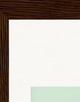 Lacey Leg Framed print 15x20 cm / 6x8″ Dark wood frame corner detail