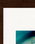 Around and Around Framed print 15x20 cm / 6x8″ Dark wood frame corner detail