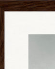 Everyday Hero Framed print 15x20 cm / 6x8″ Dark wood frame corner detail