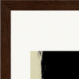 Shadow of Self Framed print 15x20 cm / 6x8″ Dark wood frame corner detail