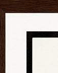 Little Secret Framed print 15x20 cm / 6x8″ Dark wood frame corner detail