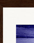 The Unwritten Path Framed print 15x20 cm / 6x8″ Dark wood frame corner detail