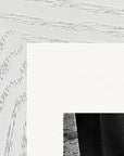 This is Where He Stood Framed print 15x20 cm / 6x8″ White frame corner detail
