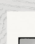 Circle of Life Framed print 15x20 cm / 6x8″ White frame corner detail