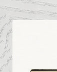 Hat On Framed print 15x20 cm / 6x8″ White frame corner detail