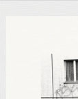 The Urban Matrix Framed print 15x20 cm / 6x8″ White frame corner detail