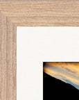 Cosmic Reflections Framed print 15x20 cm / 6x8″ Wood frame corner detail