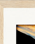 Cosmic Reflections Framed print 15x20 cm / 6x8″ Wood frame corner detail