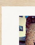 Wash It Framed print 15x20 cm / 6x8″ Wood frame corner detail