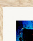 Web of Colours Framed print 15x20 cm / 6x8″ Wood frame corner detail