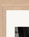 This is Where He Stood Framed print 15x20 cm / 6x8″ Wood frame corner detail