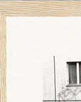 The Urban Matrix Framed print 15x20 cm / 6x8″ Wood frame corner detail