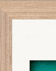 Underwater Flight Framed print 15x20 cm / 6x8″ Wood frame corner detail
