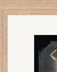 Never too Late Framed print 15x20 cm / 6x8″ Wood frame corner detail